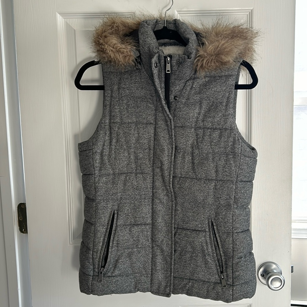Banana republic grey winter vest